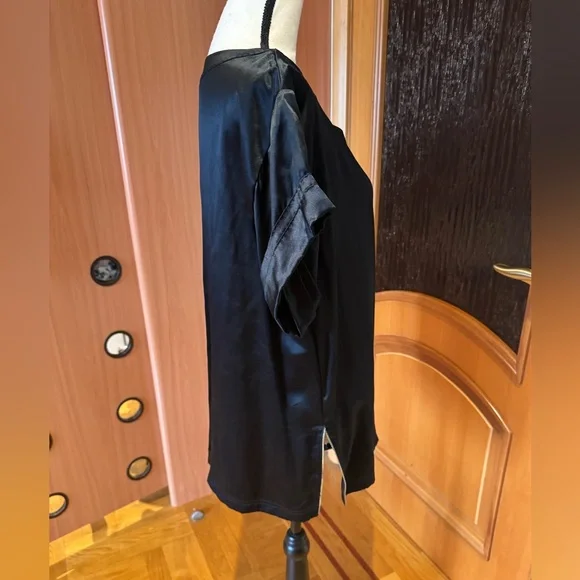 DVF Diane von Furstenberg satin 100% silk blouse shirt Sz 14 - Picture 16 of 16